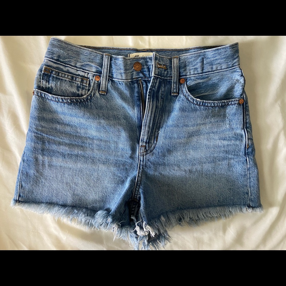Madewell The Perfect Jean Short Bergman Wash W25